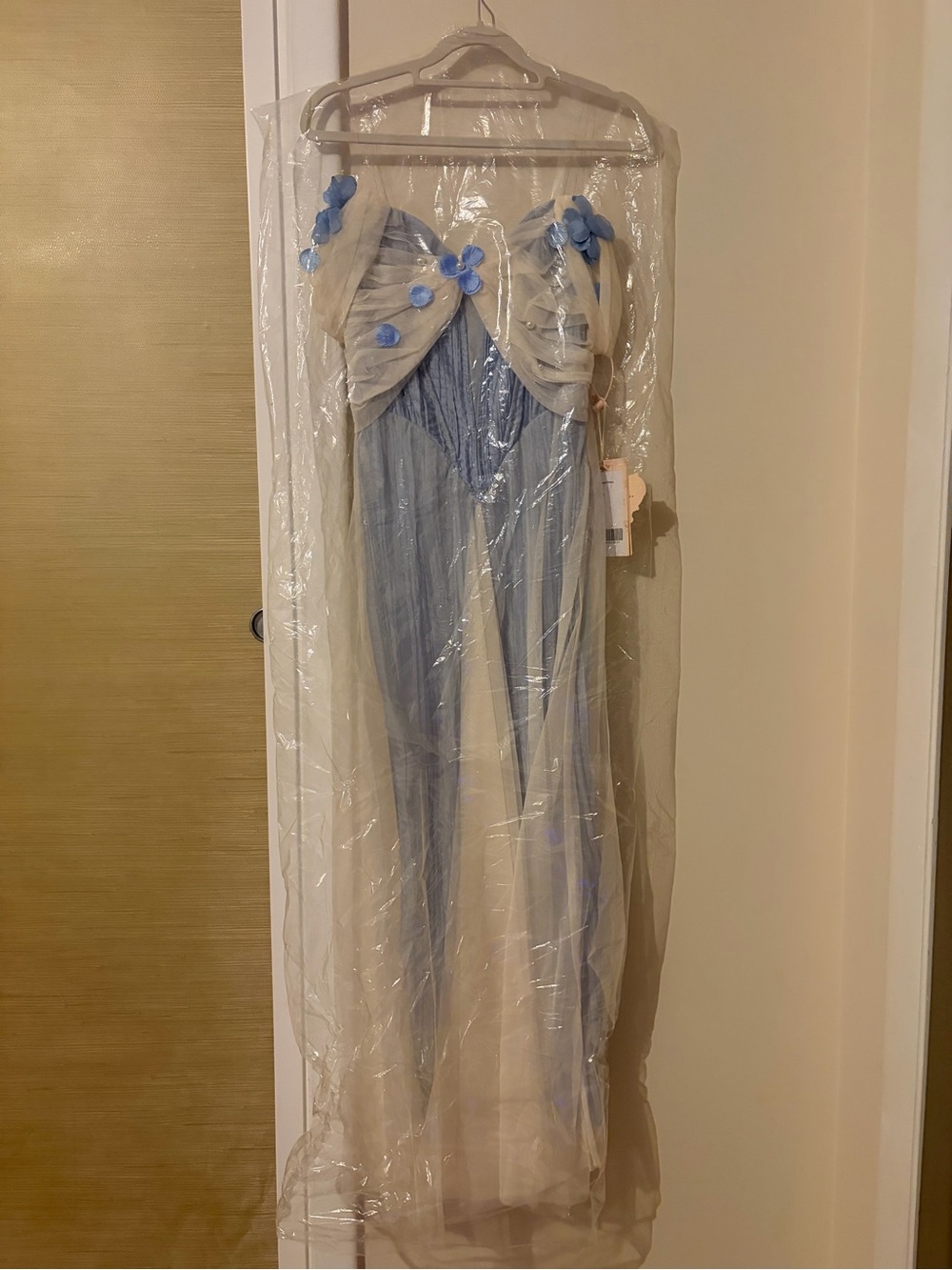 NEW LaceMade Blue Iris Bird Corset Dress Size S - Picture 5 of 12